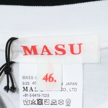 未使用 MASU FLOCKY DOLL HARNESS T-SHIRT サイズ46 ホワイト MASS-CS1324 エムエーエスユー フロッキードールハーネスTシャツ 半袖_画像4