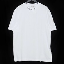 MONCLER ネックロゴTシャツ Mサイズ ホワイト H20918C00040 8390T モンクレール NECK LOGO SS TEE 半袖カットソー_画像1