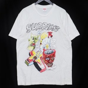 SUPREME 20SS DANIEL JOHNSTON TEE Lサイズ ホワイト シュプリーム ダニエルジョンストン フロントプリント 半袖 Tシャツの画像1