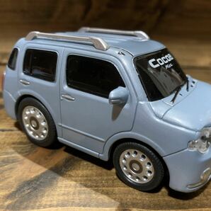 ★ダイハツ ミラ ココア プルバック ミニカー DAIHATSU Mira Cocoa プルバックカー ミントブルーマイカメタリック 水色 非売品の画像3