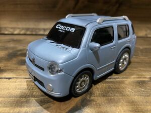 ★ダイハツ ミラ ココア プルバック ミニカー　DAIHATSU Mira Cocoa プルバックカー ミントブルーマイカメタリック　水色　非売品