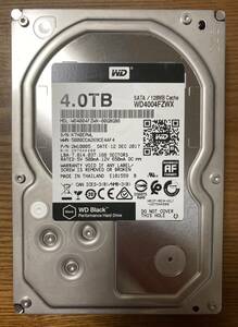 【希少モデル！】Western Digital ウェスタンデジタル WD Black WD4004FZWX 3.5インチ HDD 4TB（クリエイティブプロフェッショナル仕様）