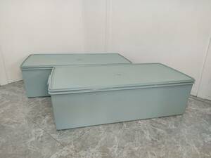 Tupper ware tapper wear long super case 2 piece set light blue set sale clothes storage. clothes case bedding 