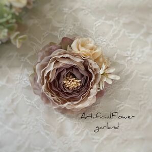 コサージュ 338 結婚式　ハンドメイド アーティフィシャルフラワー