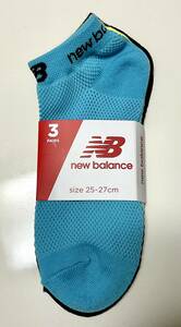 送料無料★即決★新品★New Balance★ニューバランス★メンズメッシュ靴下・メッシュソックス３足セット★サイズ25～27cm