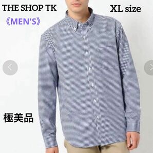 極美品【THE SHOP TK】春服◆調温機能　ポリオックスシャツ XLサイズ