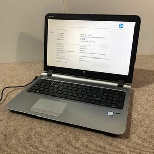 HP ProBook 450 G3 Core i3-6100U 2.30GHz DDR3 8GB メモリ搭載 BIOS起動OK 現状品