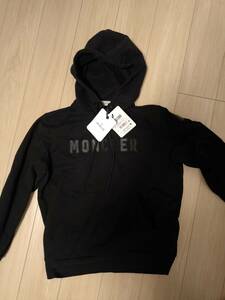 2024年購入新品タグ付 MONCLER モンクレール パーカー フーディー スウェットシャツ L 黒 ブラック 新宿伊勢丹メンズ館購入 24SS