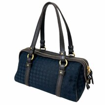 BOTTEGA VENETA　ボッテガヴェネタ　バッグ　イントレチャート　キャンバス　レザー　ミニ　ハンド　ショルダー　ブラウン　ブラック　_画像2