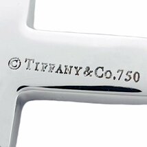 TIFFANY＆Co.　ティファニー　ネックレス　750　K18　WG　ドッツ　クロス　ダイヤモンド　チェーン　　_画像7