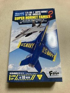 09.F-TOYS エフトイズ スーパーホーネットファミリー2 ＃D F/A-18E アメリカ海軍 ブルーエンジェルス(デカールで1~6番機まで再現可能)