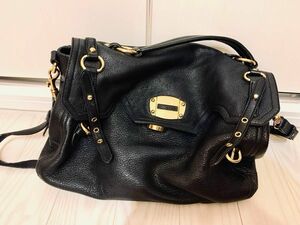 MIU MIU 2way ショルダーバッグ　黒