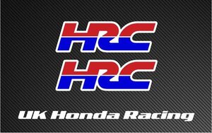 New HRCロゴ フルカラープリントステッカー　UK Honda　ホンダ