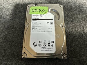 【送60サイズ】 SEAGATE ST2000DM001-9YN164 2TB 使用415時間 3.5インチSATA HDD 中古品