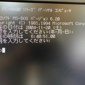 【送140サイズ】FM音源搭載 NEC PC-9801DA/U2 i386DX-20MHz/MEM11.6MB/HDD無 FDDよりDOS起動OK/FM音源音出OKの画像9