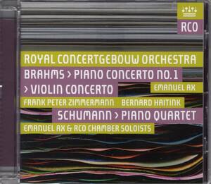 SACD　ハイティンク　ブラームス：交響曲第1番、ピアノ協奏曲第1番、ヴァイオリン協奏曲、その他わけあり　RCO LIVE輸入盤2CD