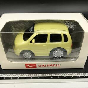 SE0419-21◆ダイハツ ムーヴラテ DAIHATSU MOVE LATTE バナナシェイクイエロー ミニカー ノベルティ 箱付きの画像6