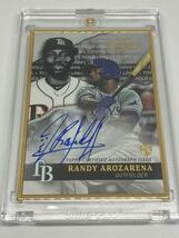 RC！金フレーム！直筆サインカード！　RANDY AROZARENA TAMPA BAY RAYS WBCメキシコ代表_画像1