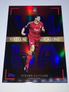 15シリ！　スティーブン ジェラード YNWAインサートカード　TOPPS LIVERPOOL TEAM SET