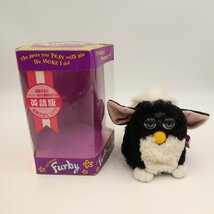 Furby　ファービィー　人形　英語版　白黒　動作未確認_画像1