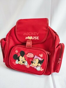 昭和レトロ ミッキーマウス リュックサック DISNEY ミッキー ミニー 当時物 コレクション 未使用? リュック レトロ雑貨 ディズニー(040506)