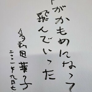 多和田葉子 直筆 サイン 声がかもめになって飛んでいった 当時物 コレクション 希少 レア サイン色紙 直筆サイン 美品(040901)の画像4