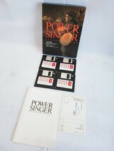 【引退品】 POWER SINGER ELLANCESAGA #1 PC-9801 PC-286386 当時物 コレクション パソコンゲーム PC-98 レトロゲーム 元箱(042422)_画像1