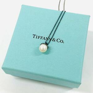 B646-Z15-10 ◎ TIFFANY&Co. ティファニー ジーグフェルドコレクション パール ハート ネックレス SV925 シルバー 箱/袋付 アクセサリー ④