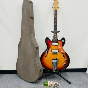 G245-Z13-220 ▲ TEISCO テスコ MODEL/VEGAS66 エレキギター フルアコ 本体 通電/簡単な音出し確認済み ハードケース付き 弦楽器 ギター ②