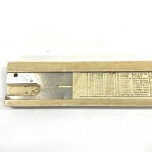 G648-I57-897 ◎ SUN HEMMIS' BAMBOO SLIDE RULE ヘンミ スライド式 計算尺 竹製 ケース付き 定規 日本製 当時物 文房具 ④_画像5