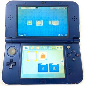 H641-Z9-616 ◎ Nintendo ニンテンドー New 3DS LL メタリックブルー RED-001 通電確認済み 本体 ゲーム機 おもちゃ 玩具 ④