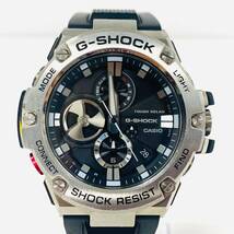 J601-Z7-297 ◎ CASIO カシオ G-SHOCK タフソーラー G-STEEL スマートフォンリンク メンズ 腕時計 GST-B100 時計 ラバーベルト ④_画像1