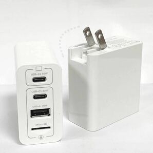 【新品 未使用 送料無料 2個セット】MemCatcher Pro Apple 公式 MFi認証 充電器 65W GaN PD 急速充電 USB-A & USB-C 3ポートの画像3