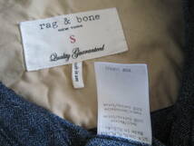 アメリカ製　rag & bone ラグ＆ボーン　シャツ　デニム　S_画像7