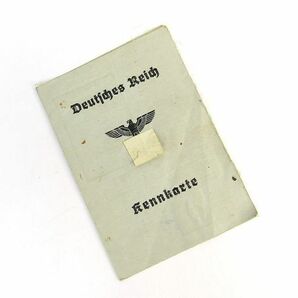 第二次大戦中実物 ドイツ軍 身分証明書 Kennkarteの画像1