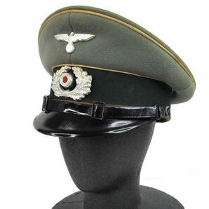 第二次大戦中実物 ドイツ陸軍 歩兵下士官制帽 名前入の画像3
