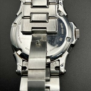 ⑳SEIKO セイコー キネティック パーペチュアルカレンダー 7D48-0AA0 黒文字盤 SS 稼働品 要メンテナンスの画像9