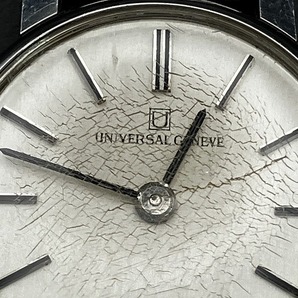 ⑮UNIVERSAL GENEVE ユニバーサルジュネーブ レディース 手巻き 稼働品 ホワイト文字盤 842605 バンド社外品の画像5