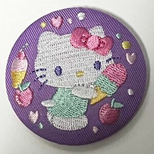 サンリオキャラクターズ 刺繍缶バッジ2 ハローキティ