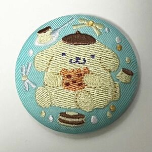 サンリオキャラクターズ 刺繍缶バッジ2 ポムポムプリン
