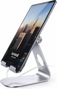 Lomicall stand タブレット スタンド アルミ ホルダー 角度調整可能 シルバー