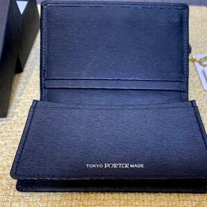 【中古】PORTER 名刺入れ 黒 程度良の画像5