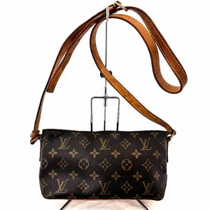 LOUIS VUITTON/ルイヴィトン トロター モノグラム ショルダーバッグ 斜め掛け ポシェット ブラウン レディース M51240 ジャンク