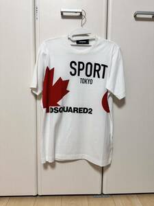 ディースクエアード DSQUARED2 Tシャツ 半袖 S ホワイト 白 メンズ