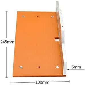 FTtool ルーター テーブルインサートプレート プッシュブロック 角度器 セット トリマー用 木工ベンチ DIY作業 三点セッの画像2