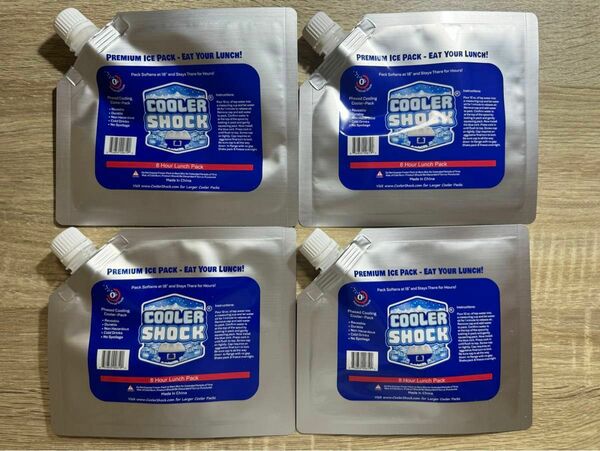 【限定セール】COOLER SHOCK（クーラーショック）保冷剤 Sサイズ 4個セット【新品】
