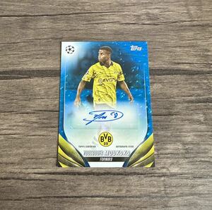 99枚限定【ムココ/Youssoufa Moukoko】2023-24 Topps UEFA Club Competitions Auto 直筆サイン