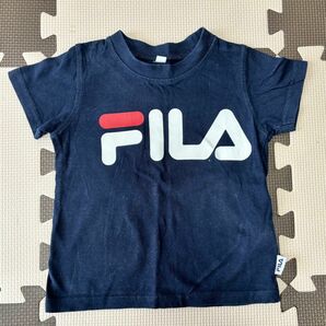 FILA ネイビー ロゴTシャツ サイズ90