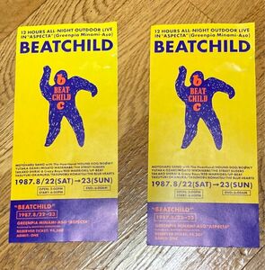beat child 1987 複製版　チケット