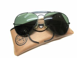 美品 B&L Ray Ban BLACK OUTDOORSMAN ボシュロム レイバン ブラック アウトドアーズマン/ナワテ/G-15/USA/アメリカ/米国製